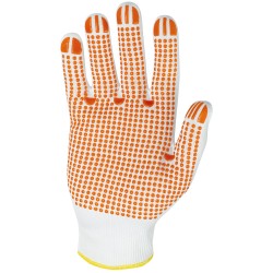 240 Paar FUZHOU STRONGHAND® Handschuhe aus Polyamid, weiss/rot, Kategorie 2