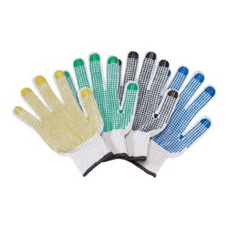 240 Paar FUZHOU STRONGHAND® Handschuhe aus Polyamid, weiss/rot, Kategorie 2