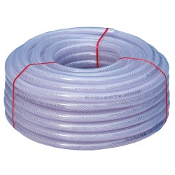 1 Rolle F-MAN PVC-Gewebeschlauch 25 Meter lang, vielseitig einsetzbar, robust und flexibel, ideal für Heim und