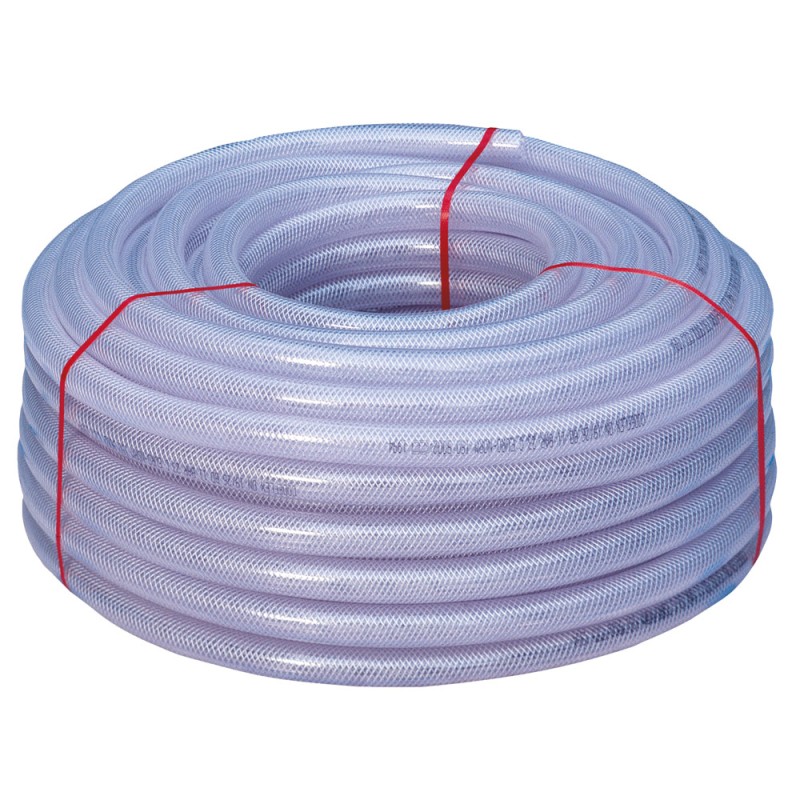 1 Rolle F-MAN PVC-Gewebeschlauch 25 Meter lang, vielseitig einsetzbar, robust und flexibel, ideal für Heim und