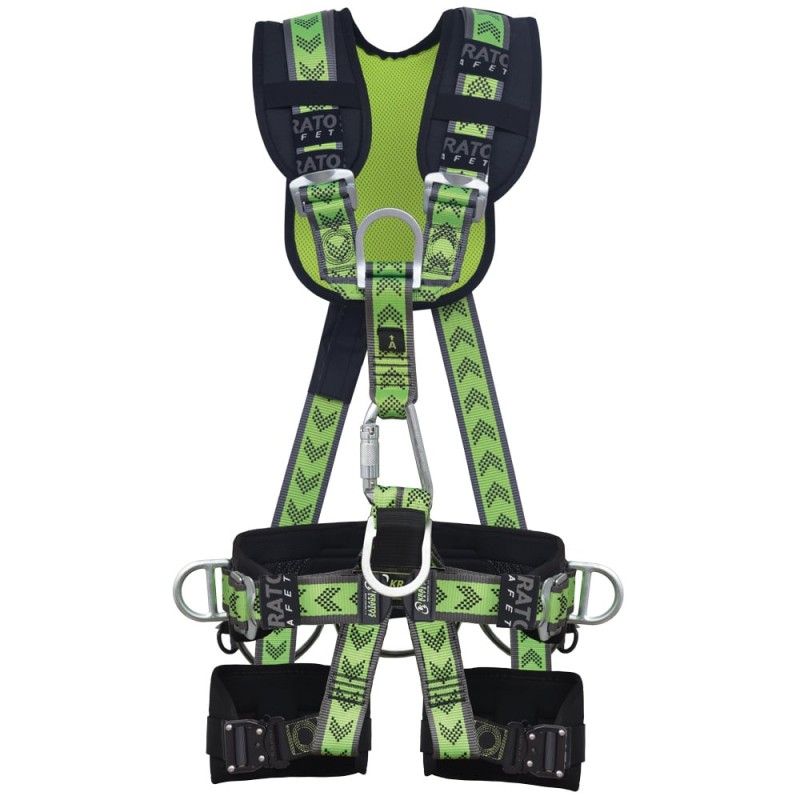 1 Stück Kratos Premium Komplettgurt, hängende Position, Sicherheitsgurt nach EN 361, EN 358 und EN 813