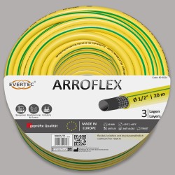 50 Meter ARROFLEX PVC-Wasserschlauch gelb 1/2" für vielseitige Anwendungen im Garten und Haushalt