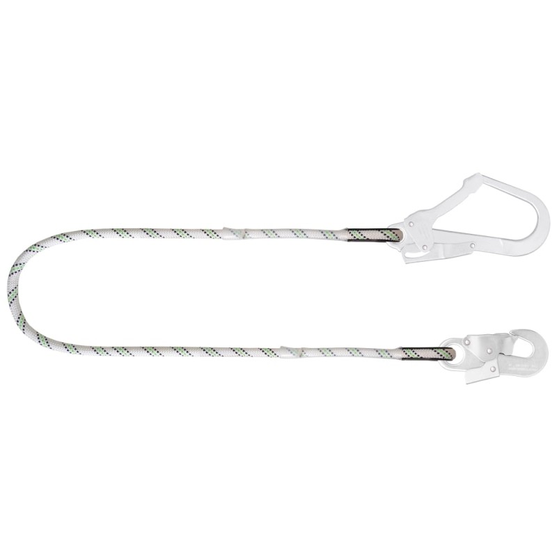 1 Stück Kratos Halte-Seil mit Gerüsthaken, 1,50 m lang, EN 354, für sicheres Arbeiten in der Höhe