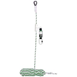 1 Set Kratos Bandfalldämpfer Dach mit 20m Seil und geräumiger Tasche inkl Auffanggurt, sicher und zuverlässig