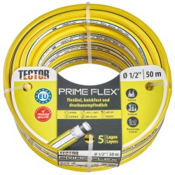 50 Meter PRIME FLEX PVC Wasserschlauch gelb/blau 1/2"