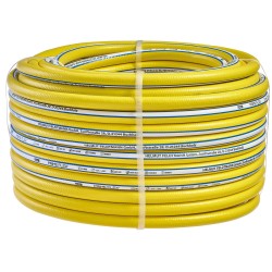 1 Rolle PRIME FLEX PVC-Wasserschlauch gelb/blau 1/2" konfektioniert