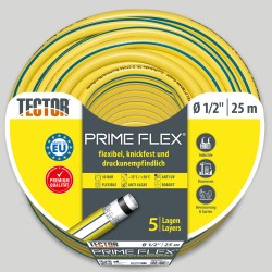 1 Rolle PRIME FLEX PVC-Wasserschlauch gelb/blau 1/2" konfektioniert