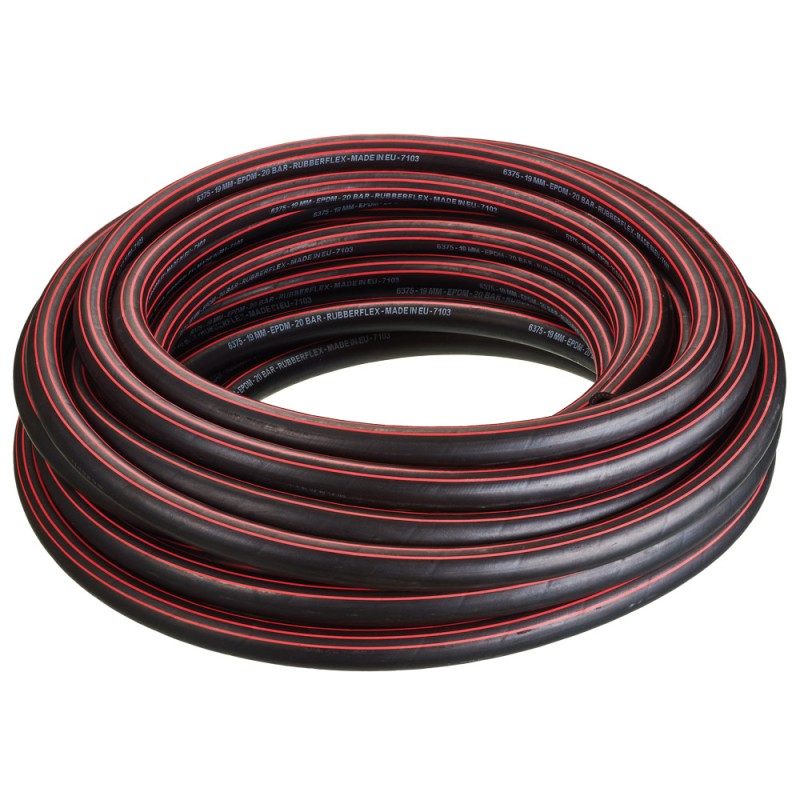 40 Meter Tector EPDM-Gummiwasserschlauch in Schwarz für vielseitige Anwendungen