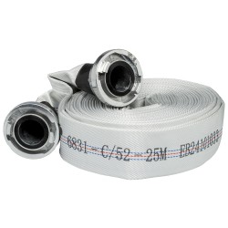 1 Rolle STAN C/52 Bau- und Industrieschlauch mit Kupplungen, weiss, im Karton, Länge: [LÄNGE]