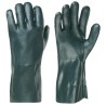 60 Paar HOUSTON Handschuhe aus Baumwoll-Jersey mit Vinyl-Beschichtung, grün, 35 cm, Kategorie 2