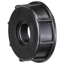 10 Stück Evertec IBC-Adapter S60x6 mit Innengewinde, schwarz, für sichere Flüssigkeitsübertragung