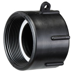10 Stück Evertec IBC-Adapter S60x6 mit Innengewinde, schwarz, für sichere Flüssigkeitsübertragung