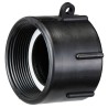 10 Stück Evertec IBC-Adapter S60x6 mit Innengewinde, schwarz, für sichere Flüssigkeitsübertragung