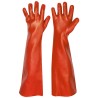 36 Paar Memphis Handschuhe aus Baumwoll-Trikot mit Vinylbeschichtung, rot, 60 cm, Kategorie 2
