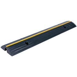 2 Stück Kabelbrücke klein - 1 Kanal aus Kunststoff in schwarz/gelb, 1000 mm x 200 mm x 50 mm