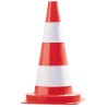 1 Stück PVC-Leitkegel 50 cm hoch, rot/weiss