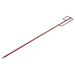 10 Stück Universal Absperrhalter aus Metall, rot lackiert, 12 mm x 1200 mm, ideal für Sicherheitsanwendungen