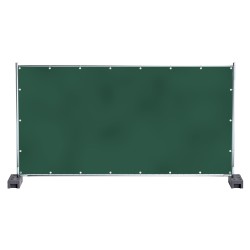 1 Stück PE-Bauzaunplane 150 g/m² mit Aluminiumösen, 1,76 m x 3,41 m, witterungsbeständig und langlebig
