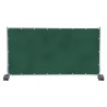 1 Stück PE-Bauzaunplane 150 g/m² mit Aluminiumösen, 1,76 m x 3,41 m, witterungsbeständig und langlebig