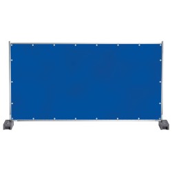 1 Stück PE-Bauzaunplane 150 g/m² mit Aluminiumösen, 1,76 m x 3,41 m, witterungsbeständig und langlebig