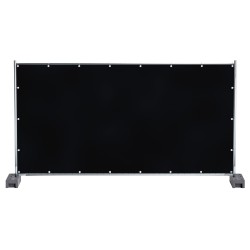 1 Stück PE-Bauzaunplane 150 g/m² mit Aluminiumösen, 1,76 m x 3,41 m, witterungsbeständig und langlebig