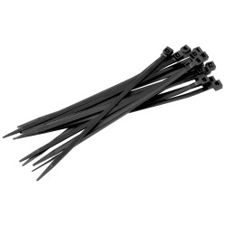 5 Beutel Kabelbinder schwarz, 100 Stück pro Beutel, langlebig und flexibel für vielseitige Anwendungen