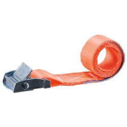 1 Set TECTOR Klemmschloss-Zurrgurt-Set, 60 cm x 25 mm, 250 daN, orange
