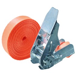 50 Stück TECTOR Ratschengurt 1-teilig 25 mm LC 500 daN orange