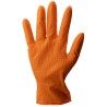 10 Box Stronghand Nitrilhandschuhe orange puderfrei mit Diamantmuster EN ISO 374 Kat 3