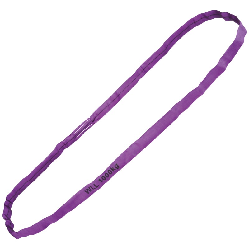 20 Stück TECTOR Rundschlingen, WLL 1000 kg, einfachmantel, violett