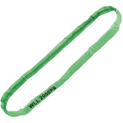 12 Stück TECTOR® Rundschlinge, WLL 2000 kg, einfachmantel, grün
