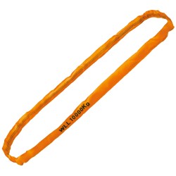 2 Stück TECTOR® Rundschlinge, Einfachmantel, WLL 10000 kg, orange