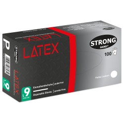 10 Paar COLOMBO STRONGHAND® Handschuhe aus latex, puderfrei, lebensmittelecht, Kategorie I