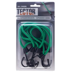 1 Set TECTOR® Expanderhaken aus robustem Kunststoff in grün, ideal für vielseitige Befestigungslösungen