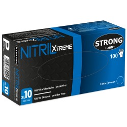 10 Box XTREME BLUE Nitrilhandschuhe, extra stark, puderfrei, EN ISO 374, Kategorie 3, blau