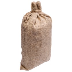 200 Stück Jute Sandsäcke 30 x 60 cm, 300 g/m², mit Binde-band für sicheren Halt
