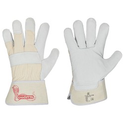 120 Paar CALCUTTA STRONGHAND® Handschuhe aus Rind-Vollleder, Natur, CAT 2 zertifiziert