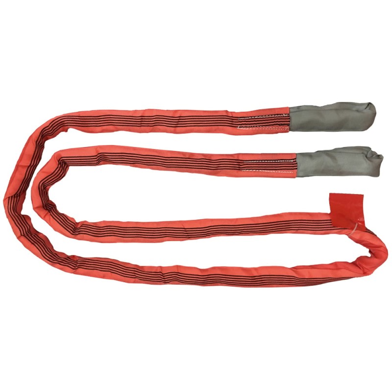 1 Stück TECTOR® Abschleppschlinge mit Warnfähnchen – Bruchlast 35000 kg, rot