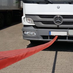 1 Stück TECTOR® Abschleppschlinge mit Warnfähnchen – Bruchlast 35000 kg, rot