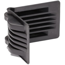 1 Stück Tector Kantenschutzwinkel aus Kunststoff, schwarz, idealer Schutz für Kanten und Ecken