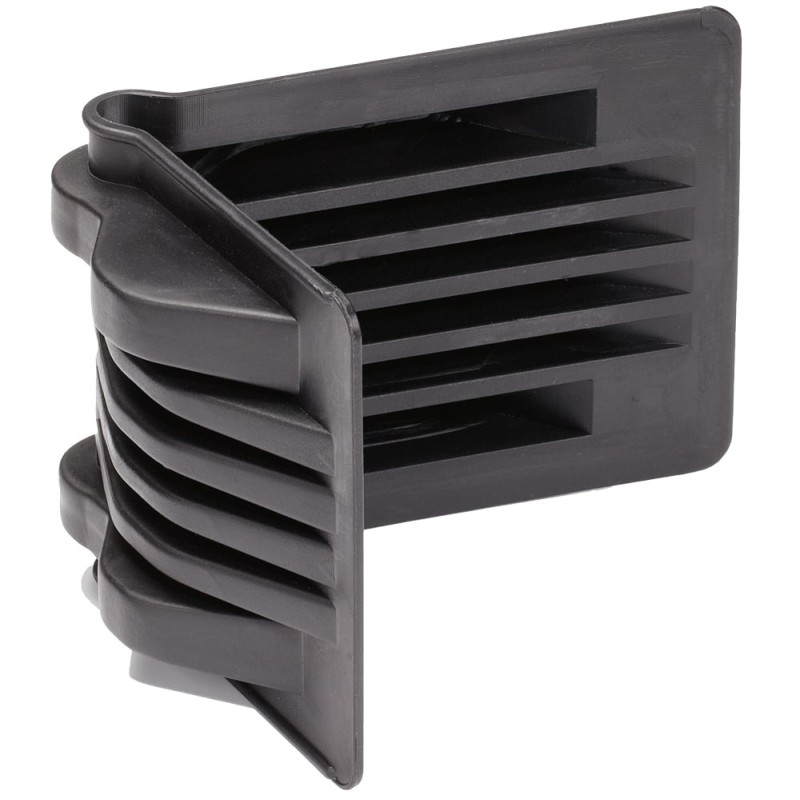 1 Stück Tector Kantenschutzwinkel aus Kunststoff, schwarz, idealer Schutz für Kanten und Ecken