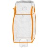 10 Stück TECTOR® Karton-Bigbag mit Schürze, Tragkraft 1000 kg, 90 x 90 x 115 cm, 4 Schlaufen