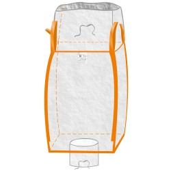 10 Stück TECTOR® BIGBAG mit Schürze und Tragkraft 1250 kg, 90 x 90 x 165 cm, 4 Schlaufen