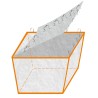 1 Containerbag Tector für Absetzmulde, 420 x 240 x 175 cm, robustes Material, ideal für Baustellen und