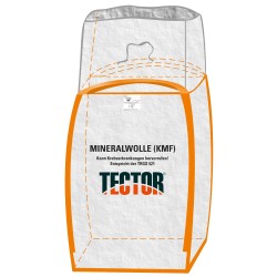 120 Stück TECTOR® BIGBAG Mineralwolle mit 2 Hebeschlaufen, beschichtet, 90 x 90 x 120 cm