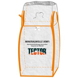 150 Stück TECTOR® BIGBAG aus Mineralwolle mit 4 Hebeschlaufen, beschichtet, 90 x 90 x 120 cm