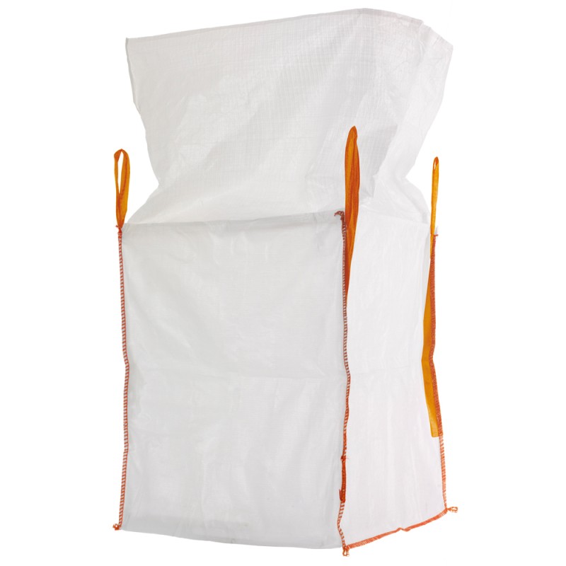 120 Stück TECTOR® BIGBAG mit Schürze, Tragkraft 1000 kg, 75 x 75 x 90 cm, 4 Schlaufen, robust und vielseitig