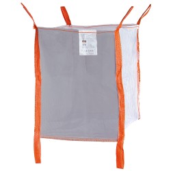 10 Stück TECTOR® Kaminholz-Bag aus luftdurchlässigem PP-Gewebe mit 1000 kg Tragkraft, 80 x 95 x 100 cm, 2-seitiges