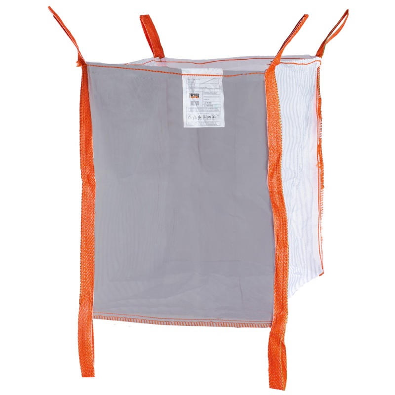 10 Stück TECTOR® Kaminholz-Bag aus luftdurchlässigem PP-Gewebe mit 1000 kg Tragkraft, 80 x 95 x 100 cm, 2-seitiges