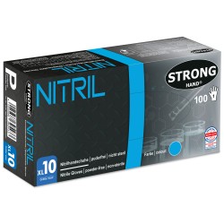 10 Box Stronghand® Nitrilhandschuhe blau puderfrei EN ISO 374 kat 3 MDR lebensmittelgeeignet